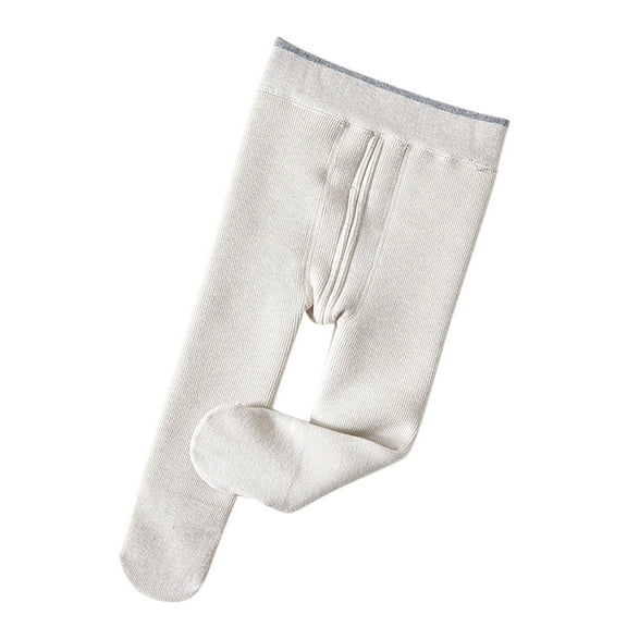 Annhoo Girls Winter Fleece Lined Pantyhose Elastic Waisted Full Length Leggings Comfy Warm Plush Tights