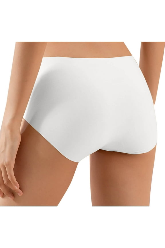 High Waisted Panties for Women Seamless Full Coverage Stretchy Briefs No Show Butt Lifting Underwear