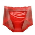 thumbnail image 1 of Annhoo High Waisted Underwear for Women Lace Trim Full Coverage Mesh Briefs Trendy Breathable Everyday Panties, 1 of 4