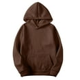 thumbnail image 1 of Annhoo Hoodies for Men Solid Color Hooded Shirts Pullover with Pocket Long Sleeve Comfy Daily Loose Soft Casual Tops Sweatshirts, 1 of 6