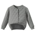 thumbnail image 1 of Annhoo Kids Cotton Coats Boys Girls Long Sleeve Button down Thickened Outwear Comfy Warm Lounge Clothes 4-16 Years, 1 of 4