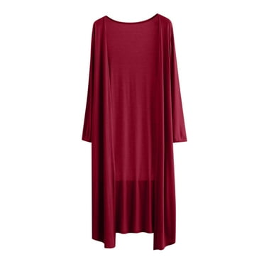 Annhoo Lightweight Cardigan for Women Casual Long Sleeve Open Front Outwear Fall Thin Cardigans with Pockets