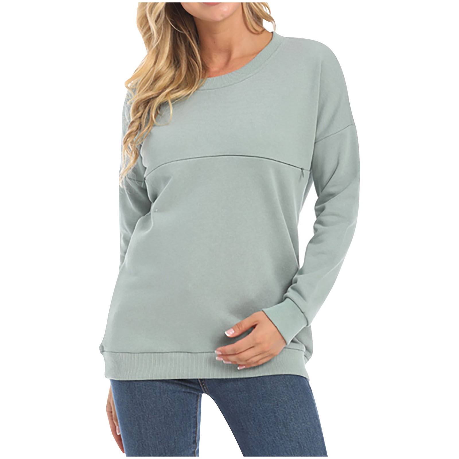 Maternity Top with Zipper