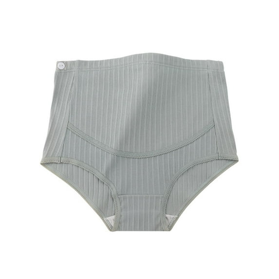 Annhoo Maternity Cotton Underwear Plus Size High Waist Cotton Panties Pregnancy Solid Full Coverage Briefs