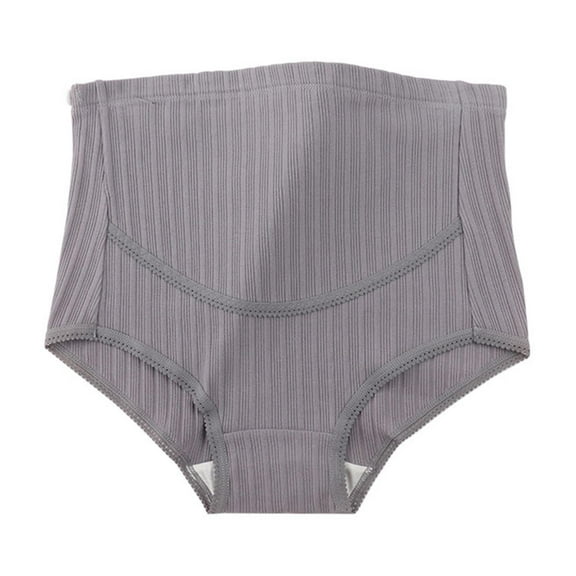 Annhoo Maternity Cotton Underwear Plus Size High Waist Cotton Panties Pregnancy Solid Full Coverage Briefs