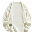 thumbnail image 1 of Annhoo Mens Big And Tall Sweatshirts Long Sleeve Casual Loose Pullover Crew Neck Oversized Comfy Sweater Trendy Shirts, 1 of 3