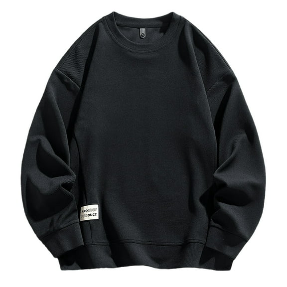 Annhoo Mens Big And Tall Sweatshirts Long Sleeve Casual Loose Pullover Crew Neck Oversized Comfy Sweater Trendy Shirts