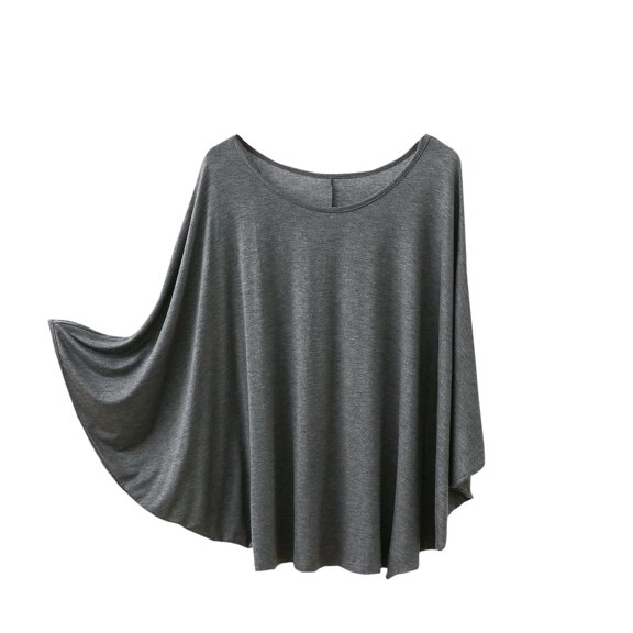 Annhoo Oversized T Shirts for Women Casual Loose Long Sleeve Crewneck Tops Fall Cozy Solid Color Loungewear