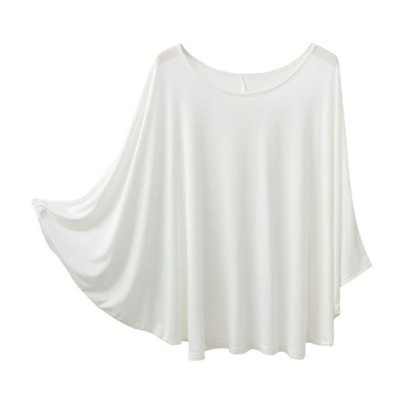 Annhoo Oversized T Shirts for Women Casual Loose Long Sleeve Crewneck Tops Fall Cozy Solid Color Loungewear