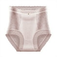 thumbnail image 1 of Annhoo Panties for Women Cotton Lace High Waist Seamless Underpants Hip Lifting Trendy Briefs Elegant Sheer Boyshorts, 1 of 4