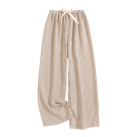 Annhoo Pants for Women Drawstring Block Color Striped Loose Wide Leg Trousers Loungewear Cute Clothes