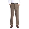 thumbnail image 1 of Annhoo Plus Size Men's Business Pants Corduroy Zipper Button Straight Leg Comfy Dressy Pants Casual Big&Tall Work Trousers, 1 of 5