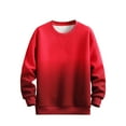 thumbnail image 1 of Annhoo Plus Size Mens Sweater Gradient Crew Neck Casual Pullover Long Sleeve Loose Fall Shirts Warm Daily Outdoor Tops, 1 of 2