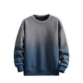 thumbnail image 1 of Annhoo Plus Size Mens Sweater Gradient Crew Neck Casual Pullover Long Sleeve Loose Fall Shirts Warm Daily Outdoor Tops, 1 of 2