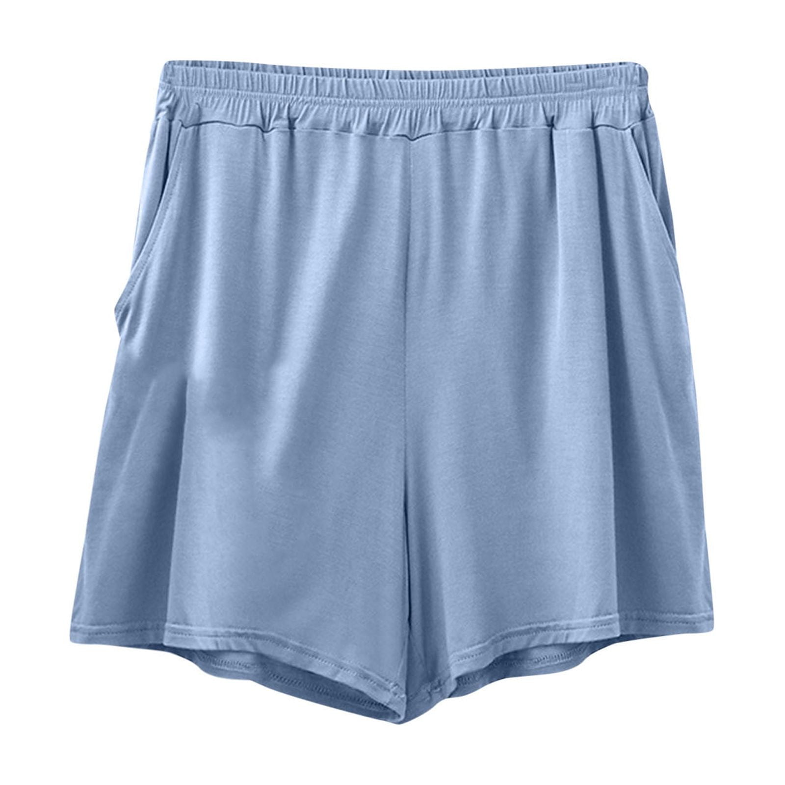 Plus Size Pajama Shorts for Women Summer Baggy Elastic Waist Loungewear Shorts Casual Soft Activewear Shorts