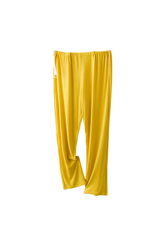 Plus Size Pant for Pregnant Women Adjustable Waist Belly Support Casual Knit Trouser Loose Soft Pajamas Pants