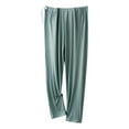 thumbnail image 1 of Annhoo Plus Size Pant for Pregnant Women Adjustable Waist Belly Support Casual Knit Trouser Loose Soft Pajamas Pants, 1 of 5
