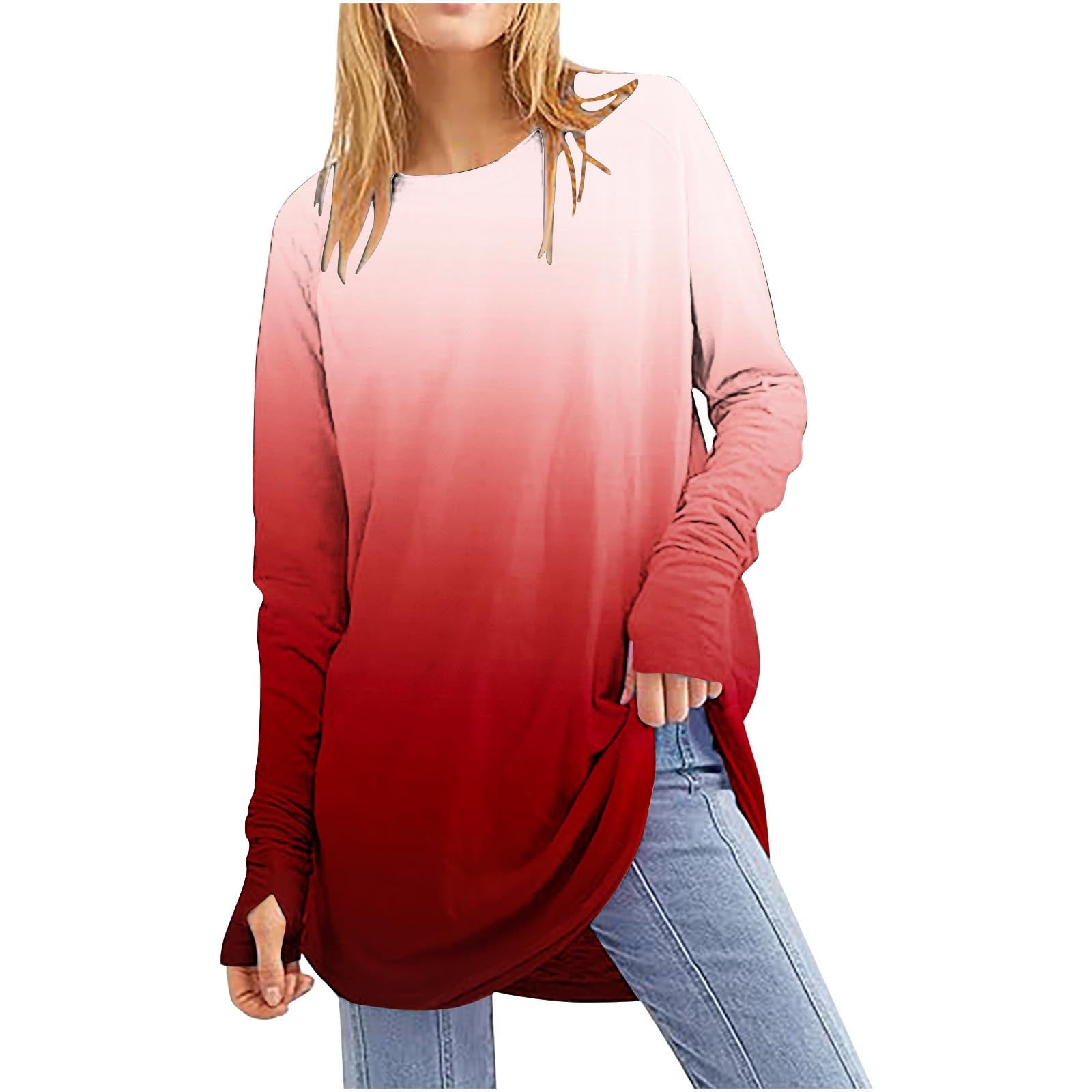 CARCOS Plus Size Women’s Turtleneck Tunic – Mock Neck Long Sleeve Top For Fall & Winter