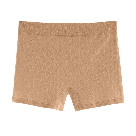 Annhoo Plus Size Underpants for Women Ice Silk Comfy Hip Lifting Safety Pants Briefs Elastic Seamless Boxers Panties