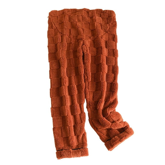 Annhoo Pregnant Fleece Pants for Women Casual Solid Color Velet Sleepwear Soft Comfy Belly Support Maternity Pajama Pants