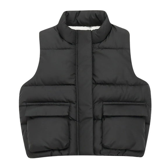 Annhoo Puffer Vest Jacket for Kids Boys Girls Lightweight Zipper Fleece Sleeveless Padded Coats Winter Warm Waistcoat 2-7 Years