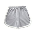thumbnail image 1 of Annhoo Running Shorts for Boys Girls Summer Fashion Color Block Elastic Waist Gym Shorts Kids Activewear, 1 of 3