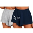 thumbnail image 1 of Annhoo Running Shorts for Women Summer Casual High Waisted Loose Wide Leg Shorts 2PCS Workout Athletic Shorts, 1 of 8