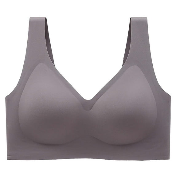 Annhoo Seamless Bras for Women Plus Size Full Coverage Gathered Bras Comfortable Wireless Bralettes with Supportive