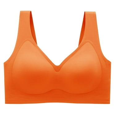 Annhoo Seamless Bras for Women Plus Size Full Coverage Gathered Bras Comfortable Wireless Bralettes with Supportive