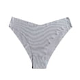 thumbnail image 1 of Annhoo Seamless Underwear for Women Mid Rise V Crossover No Show Silky Panties Comfy Breathable Bikini Briefs, 1 of 2