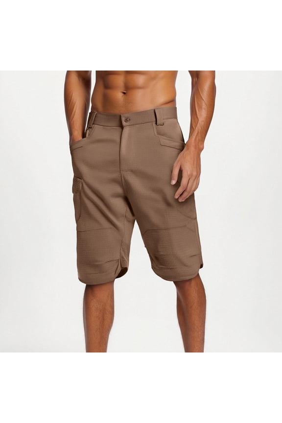 Shorts for Men Cotton Solid Color Lightweight Sport Short Pants with Pockets Going Out Clothes