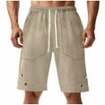 thumbnail image 1 of Annhoo Shorts for Mens Drawstring Elastic Waist Solid Color Athletic Short Pants with Pockets Casual Running Clothes, 1 of 7