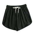 thumbnail image 1 of Annhoo Summer Biker Shorts for Women Casual Basic Drawstring Elastic Waist Shorts Comfy Workout Yoga Running Shorts, 1 of 6