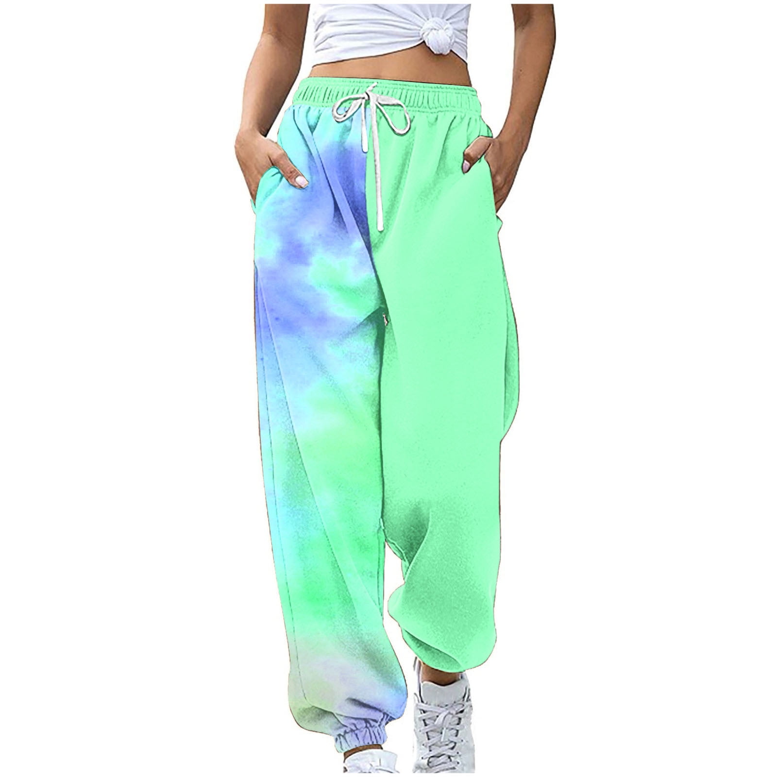 Tie Dye Sweatpants in Tie Dye Clothing | Green - Walmart.com