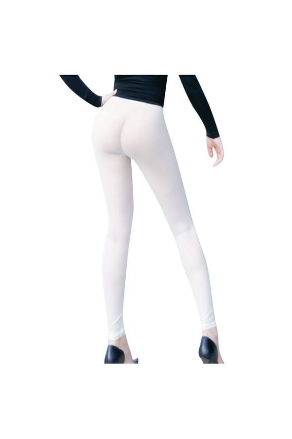 Tights for Women Lightweight Solid Color Long Leg Slim High Waist Trousers Csual Dressy Leggings