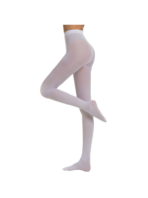 Tights for Women Seamless High Waisted Translucent Footed Pantyhose Solid Color Soft Butt Lifting Leggings
