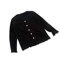 thumbnail image 1 of Annhoo Toddler Girls Cardigan Sweatshirts Casual Long Sleeve Button up Knit Tops Fall Winter Knitwear for Kids, 1 of 3