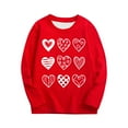 thumbnail image 1 of Annhoo Valentine's Day Tops for Kids Long Sleeve Round Neck Cute Print Graphic Shirts Breathable Clothes, 1 of 7