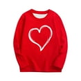 thumbnail image 1 of Annhoo Valentine's Day Tops for Kids Long Sleeve Round Neck Cute Print Graphic Shirts Breathable Clothes, 1 of 7