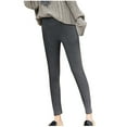 thumbnail image 1 of Annhoo Women Winter Warm Thick Leggings High Waist Fleece Lined Thermal Pants Plus Size Soft Stretchy Trousers, 1 of 6