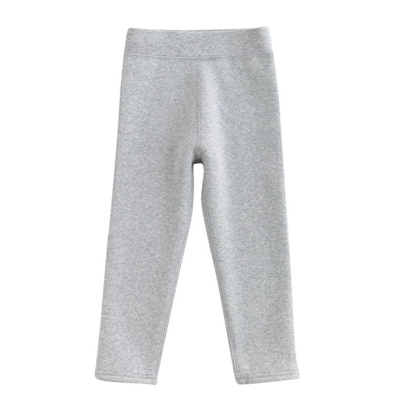 Annhoo Winter Fuzzy Leggings for Girls Casual High Waisted Fleece Warm Bottomings Comfy Soft Trousers for Kids