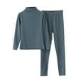 thumbnail image 1 of Annhoo Winter Turtleneck Outfits Long Sleeve Solid Color Comfortable Thermal Clothes Slim Fashion Underwear, 1 of 8