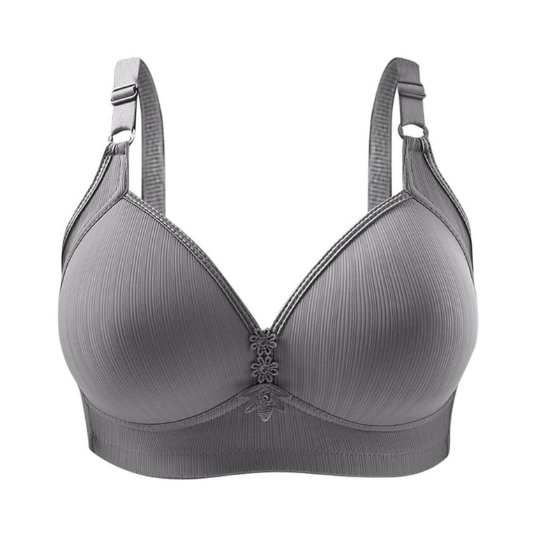 Annhoo Wireless Bras for Women Ribbed High Support