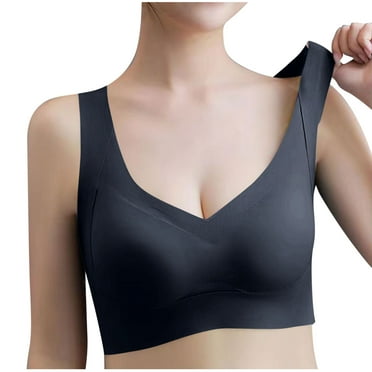 Annhoo Wireless Bras for Women Seamless Full Coverage Liftup Underwear Plus Size Racerback Supportive Bralettes