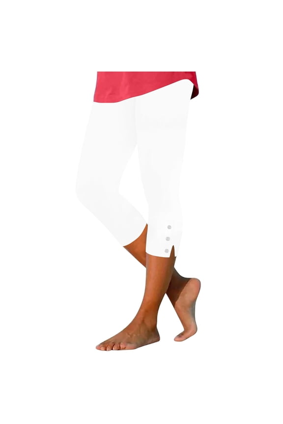 Women's Capris Leggings High Waisted Yoga Stretchy Comfy Compression Cropped Workout Athletic Pants