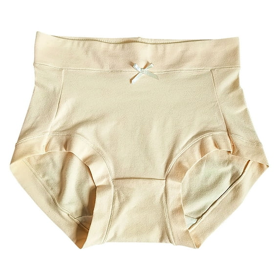 Annhoo Women's Cotton Panties Cute Graphic Print High Waisted Briefs Plus Size Full Coverage Everyday Underwear