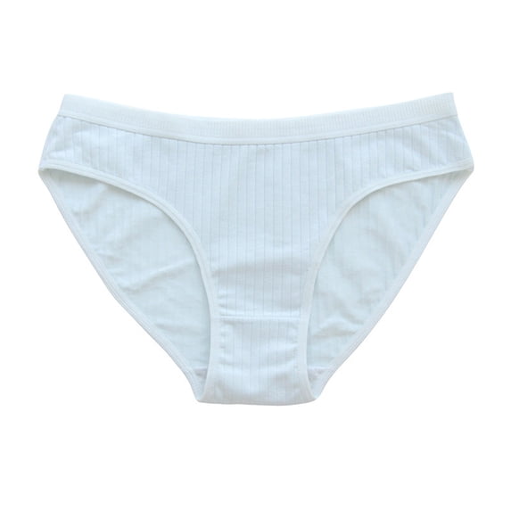 Annhoo Women's Cotton Panties Low-Rise Stretchy Breathable Briefs Casual Solid Color Everyday Underwear
