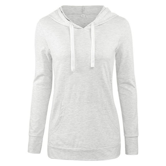 Annhoo Women's Maternity Tops Drawstring Long Sleeve Nursing Hooded Sweatshirts with Pocket Breastfeeding Pregnant Shirts
