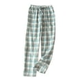 thumbnail image 1 of Annhoo Women's Pajama Pants Casual Drawstring Elastic Waist Plaid Trousers Ladies Comfy Pj Pants with Pockets, 1 of 3