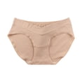 thumbnail image 1 of Annhoo Women's Panties Plus Size Maternity V Crossover Low-Rise Cotton Briefs Full Coverage Breathable Underwear, 1 of 2